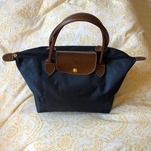 Navy Loncchamp Tote Bag